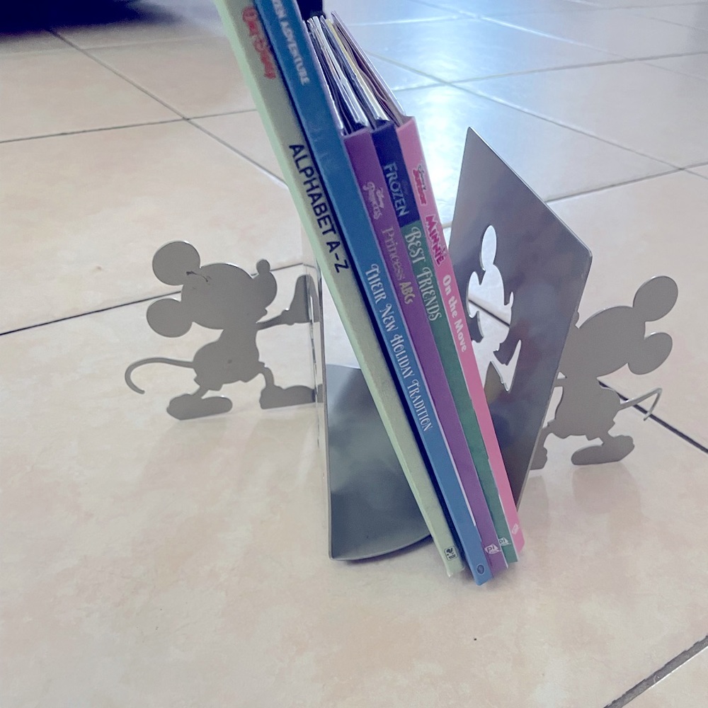 - Mickey Mouse metal book holder